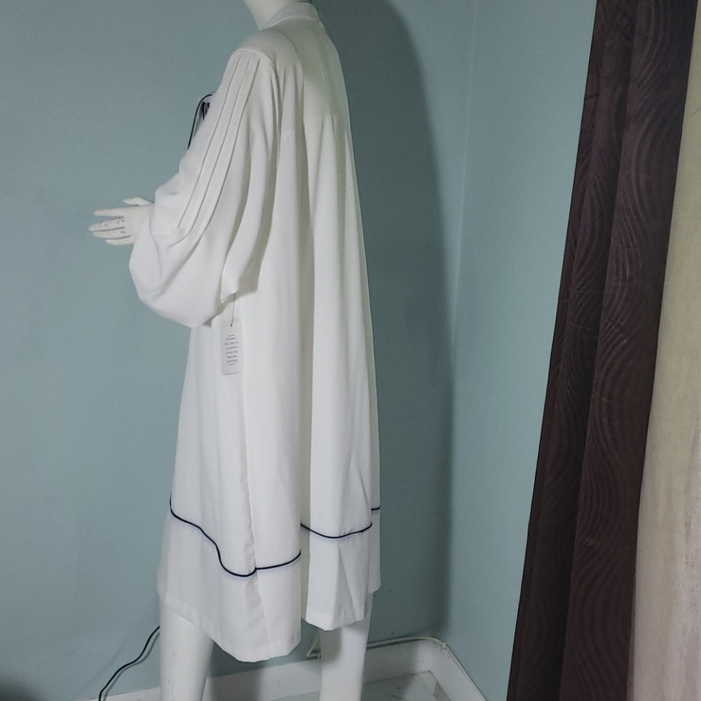 White & Blue ELOQUOII Dress NWT